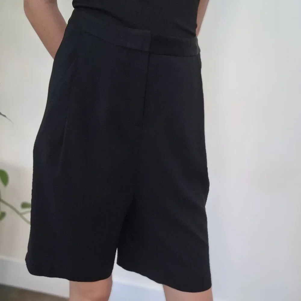 All Saints Black Skirt Shorts